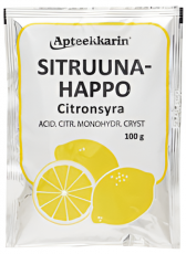 Apteekkarin sitruunahappo 100g